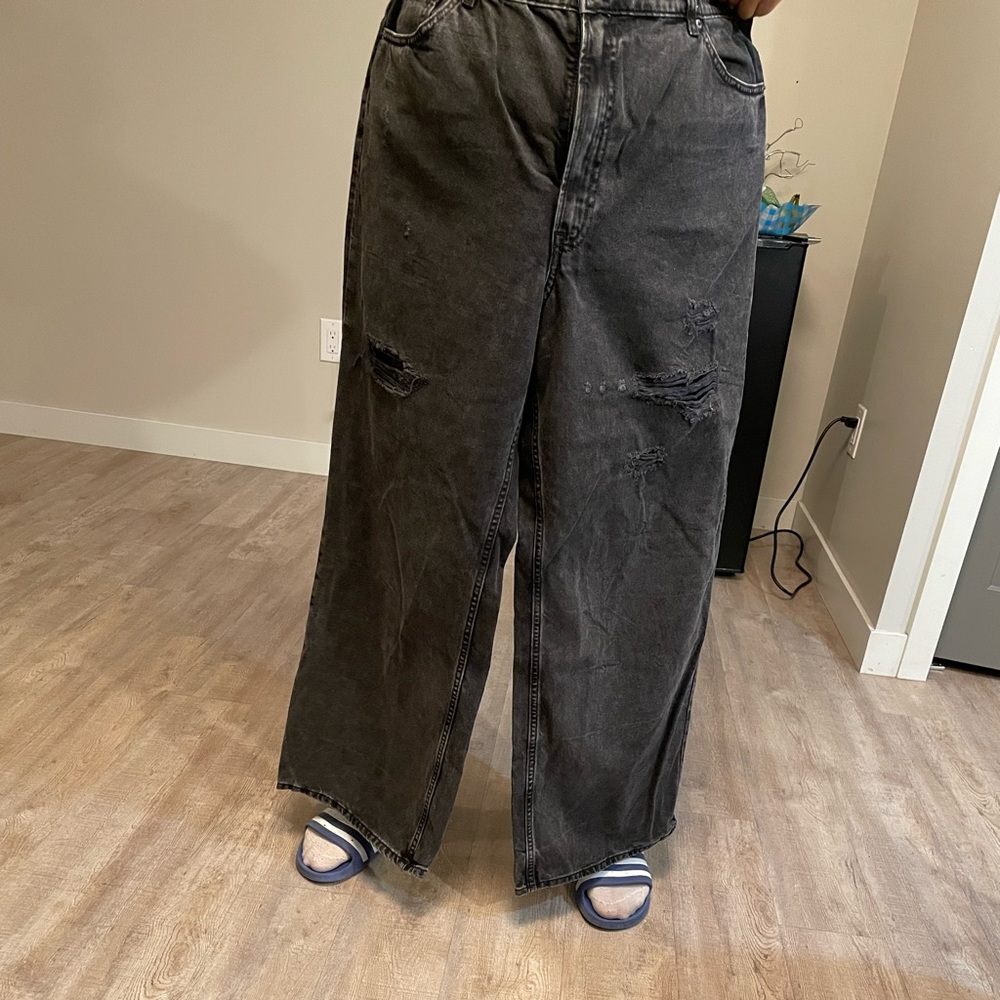 Wide leg Black jeans
